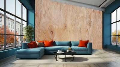 Light rough wood surface with patterns Wall mural