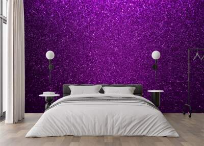 Shiny purple glitter texture background Wall mural