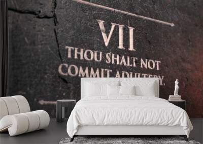 Seventh Commandment Wall mural