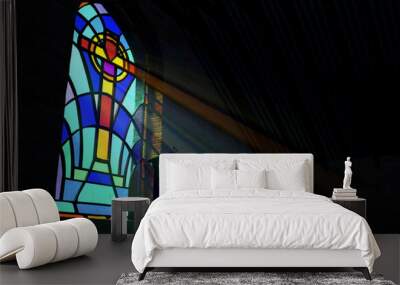 Stained Glass Window Church Wall mural