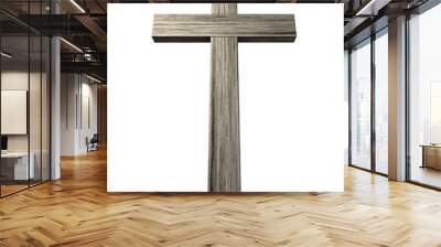 Wooden Crucifix Wall mural