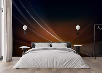 Brown dark background with white stripes. Wall mural