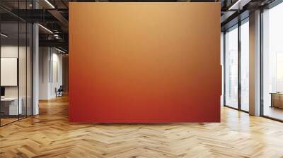 gradient red to gold smooth grainy texture transition background Wall mural