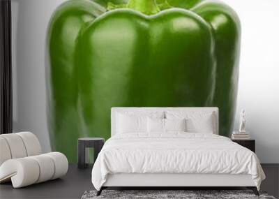 green pepper isolated white Wall mural