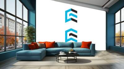 ce or e creative logo vector Wall mural