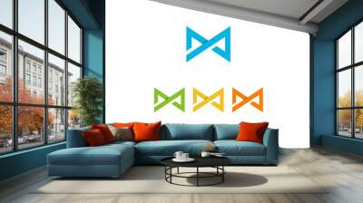 letter m or x or invinity logo 2 Wall mural