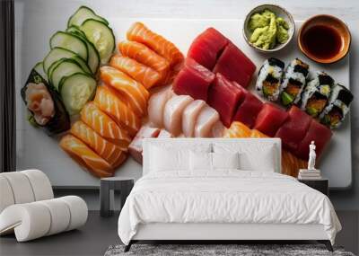 Sashimi - Traditional Japanese food Wall mural