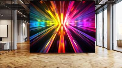 a background of colourful light refraction, generative AI Wall mural