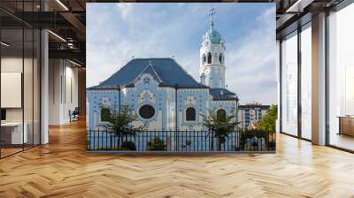 Iglesia Azul de la ciudad de Bratislava, pais de Eslovaquia Wall mural