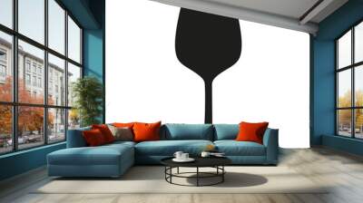 Cup wine icon Wall mural