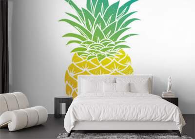 Pineapple modern illustration Wall mural