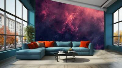 Atmospheric Purple Smoke and Cracked Patterns Wall mural