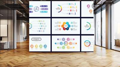 Best collection of 12 modern infographic design template Wall mural