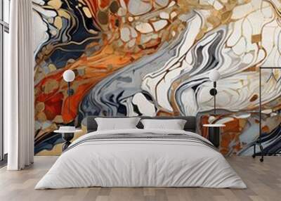 abstract background with water Wall mural