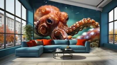 octopus in the sea Wall mural