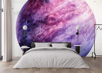 purple planet Wall mural