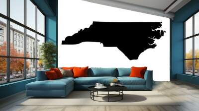 North Carolina - map state of USA Wall mural