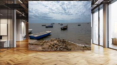 2021 05 29 Marsala boats waiting 2 Wall mural