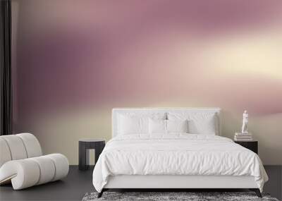 Gradient blur pastel burgundy abstract background Wall mural