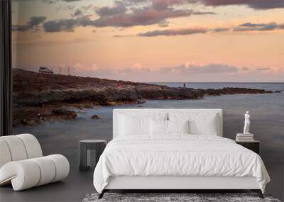 El Medano Tenerife island sunset. Wall mural