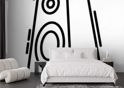 speaker icon Wall mural