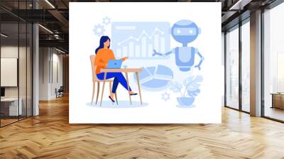  robotic process automation illustration exclusive design inspiration Wall mural