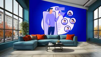 Brand Advocate illustration exclusive design inspiration  Wall mural