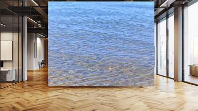 Blue clear water. Wall mural