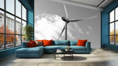 wind turbine in the wind Wall mural