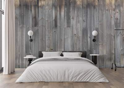 Gray wooden wall texture Wall mural