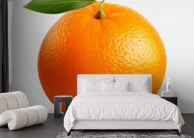 orange isolated on white Wall mural