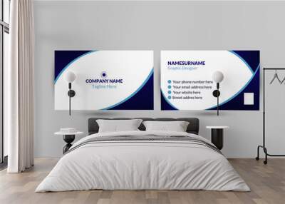 business card template Wall mural