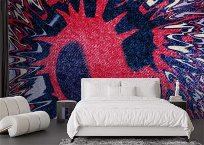 Tie dye denim textured background  Wall mural