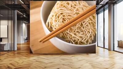 Chinese dried noodles in a bowl Wall mural