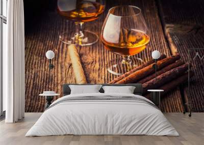 quality cigars and cognac Wall mural