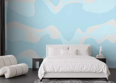 abstract water background blue vector design Wall mural