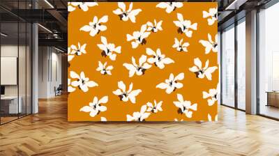 Seamless flower pattern, floral print. Wall mural