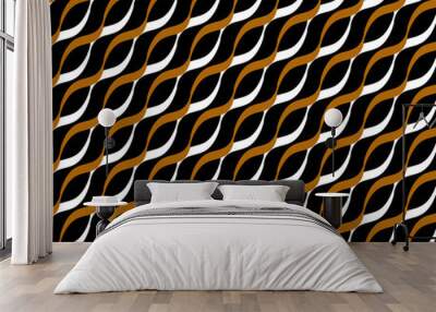 Seamless geometric pattern, retro print. Wall mural