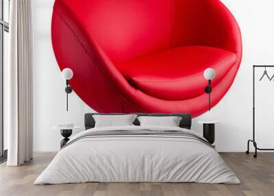 modern red chair Wall mural