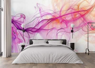 abstract colorful background with pen strokes lines and swirls Wall mural