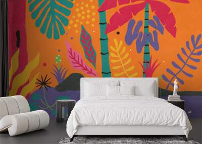 Tropical Forest Landscape Wall mural