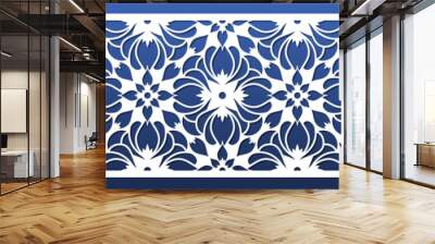 Laser cut panels with abstract geometric pattern design. Cnc cutting stencils. Wall art , home interior decor, room divider screens, paper art for card background. Vector illustration Wall mural