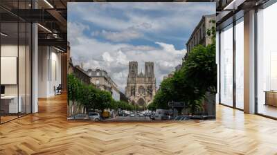 cathédral de reims Wall mural