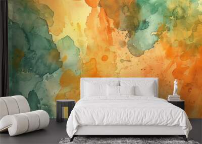 Abstract Watercolor Background Wall mural