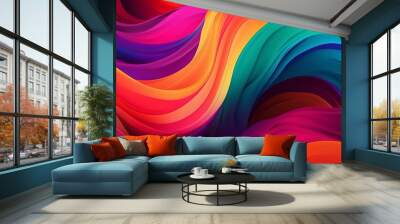 background with vibrant colors, abstract colorful background, Generative AI Wall mural