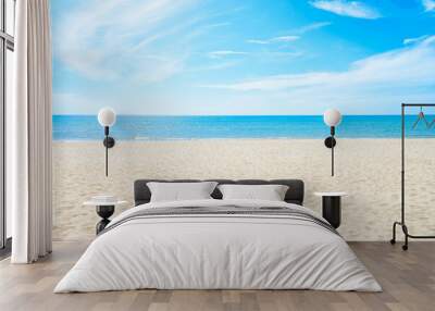 beach with blue sky Wall mural