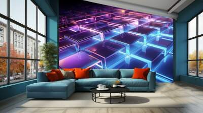 colorful pattern 3d background Wall mural