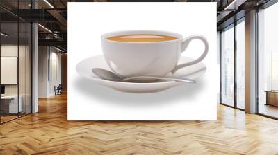 cup of tea isolate on white background Wall mural