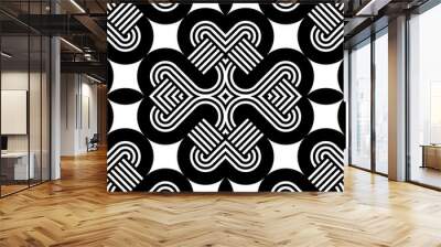 Design seamless monochrome decorative pattern Wall mural