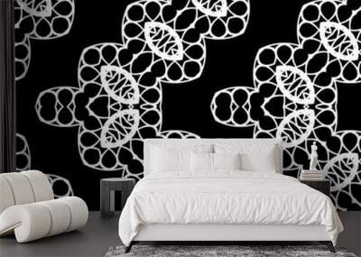 Design seamless zigzag decorative pattern Wall mural